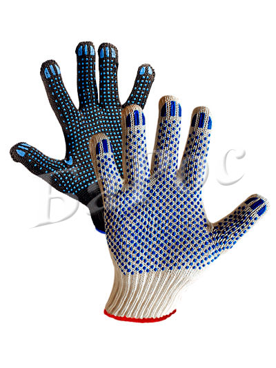 Перчатки рабочие с пвх