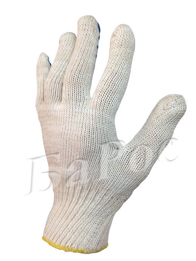 Перчатка рабочая х/б 4 нити 10 класс с пвх