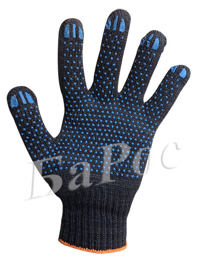 Перчатка рабочая х/б 4 нити 10 класс с пвх