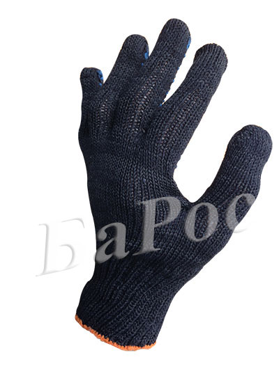 Перчатка рабочая х/б 4 нити 10 класс с пвх