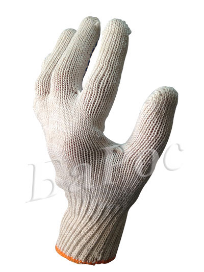 Перчатка х/б 4 нити 7.5 кл с пвх покрытием