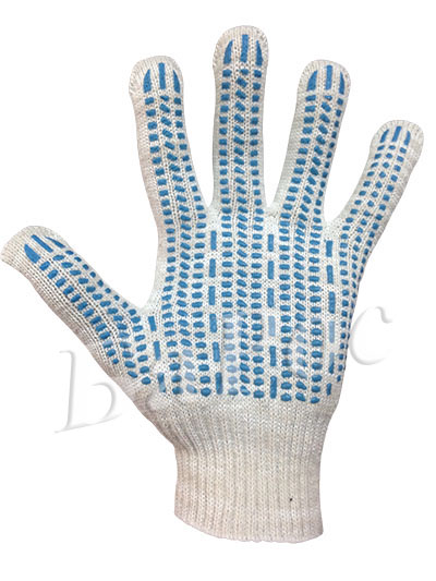 Перчатка рабочая х/б 5 нитей 10 класс с пвх