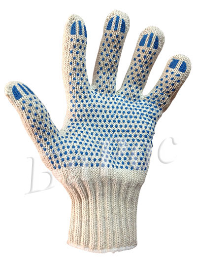 Перчатка рабочая х/б 8 нитей 7.5 класс с пвх 