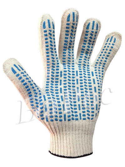 Перчатка рабочая х/б 6 нитей 10 класс с пвх