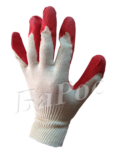 Перчатка рабочая х/б 13 класс с 1-м латексным покрытием