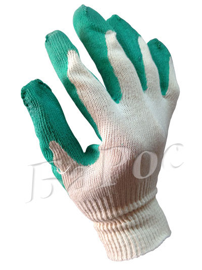 Перчатка рабочая х/б 13 класс с 1-м латексным покрытием