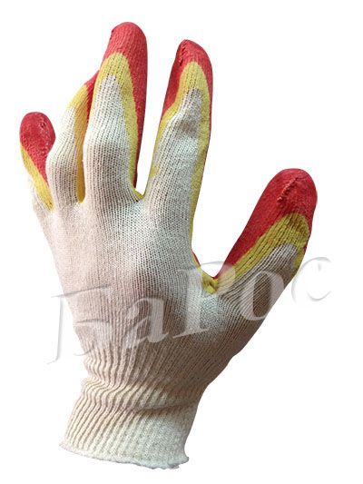 Перчатка рабочая х/б 13 класс с 2-м латексным покрытием