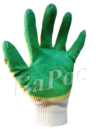 Перчатка рабочая х/б 13 класс с 2-м латексным покрытием