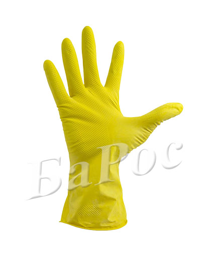 Перчатка латексная хозяйственная эконом 