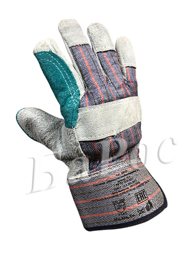 Перчатка спилковая комбинированная усиленная