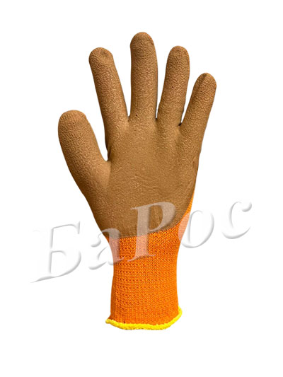 Перчатка акриловая со вспененным латексным обливом 3/4