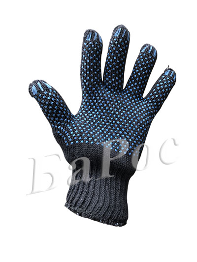 Перчатка двойная зимняя с ПВХ покрытием