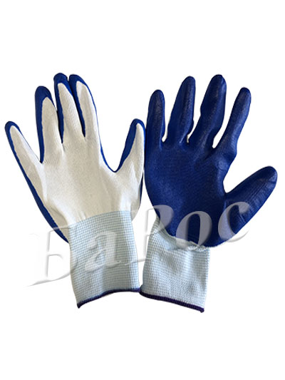 Перчатка нейлон с нитриловым покрытием 1/2 облив