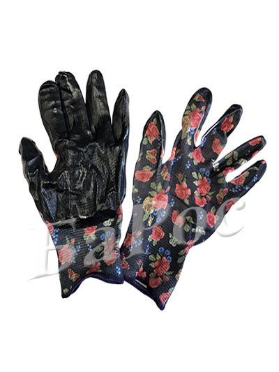 Перчатка нейлон с нитриловым покрытием 1/2 облив (садовые)