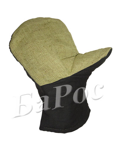 Рукавицы утепленные на ватине с брезентовым наладонником