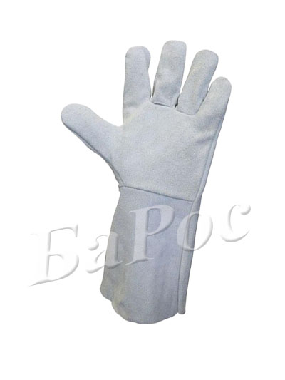 Краги спилковые пятипалые