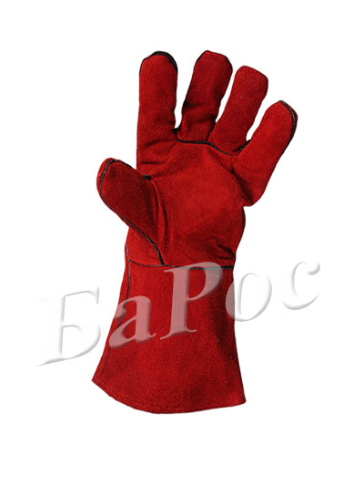 Краги спилковые пятипалые с подкладом